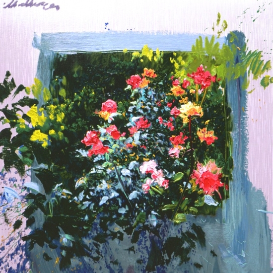 ホアキン・トレンツ・リャドの絵画作品　タイトルは、薔薇